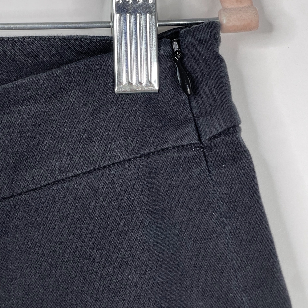 2/$30 Eileen Fisher Ankle Zip Crop Chino Pants Black Side Zip Pockets #6682 - Picture 4 of 13